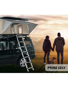 Aluminiowy Namiot Dachowy 215x140cm samochodowy PRIME TECH NEVADA Beżowy 2