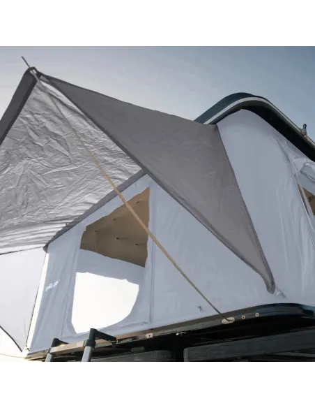 Aluminiowy Namiot Dachowy 215x140cm samochodowy PRIME TECH + PRZEDSIONEK