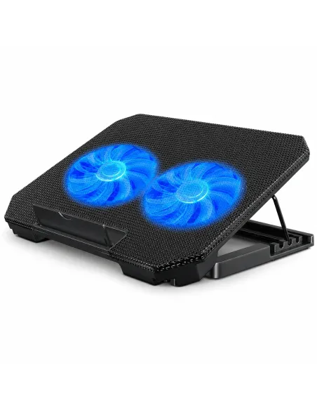PODSTAWKA PODKŁADKA CHŁODZĄCA LAPTOP 12-17 LED REGULOWANA 2 WENTYLATORY USB