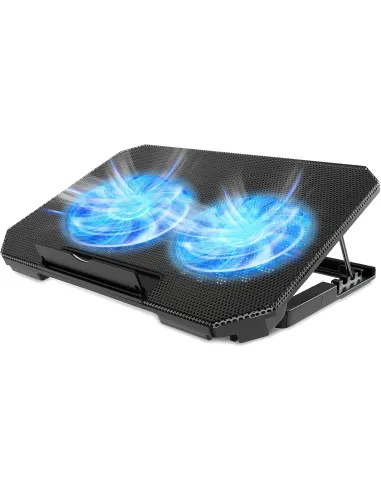PODSTAWKA PODKŁADKA CHŁODZĄCA LAPTOP 12-17 LED REGULOWANA 2 WENTYLATORY USB
