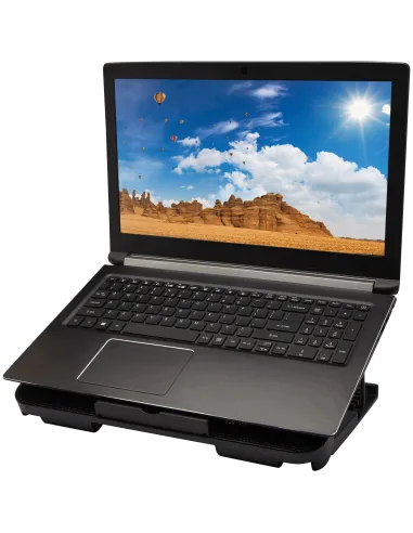 PODSTAWKA PODKŁADKA CHŁODZĄCA LAPTOP 12-17 LED REGULOWANA 2 WENTYLATORY USB