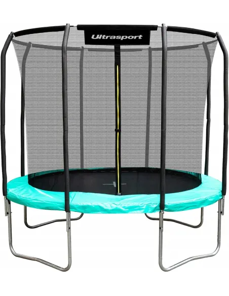 DUŻA TRAMPOLINA OGRODOWA OWALNA 274x396cm z SIATKĄ WEWNĘTRZNĄ