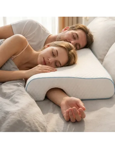 Poduszka Ortopedyczna Memory Foam dla Par i Śpiących na Boku Bez Drętwienia