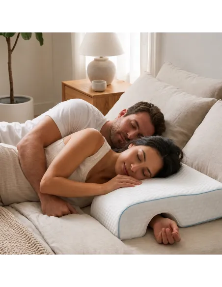 Poduszka Ortopedyczna Memory Foam dla Par i Śpiących na Boku Bez Drętwienia