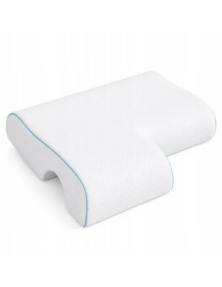 Poduszka Ortopedyczna Memory Foam dla Par i Śpiących na Boku na Lewą rękę