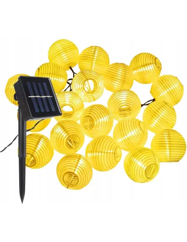 Lampiony Solarne 8M 30 LED Ogród Balkon Taras Party