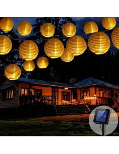 Lampiony Solarne 8M 30 LED Ogród Balkon Taras Party 2