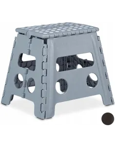 Taboret Stołek Podnóżek 39.5cm SKŁADANY ROZKŁADANY Szary XL