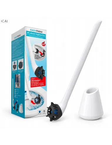 EASYmaxx Szczotka do czyszczenia toalety Silikonowa szczotka do WC 2w1