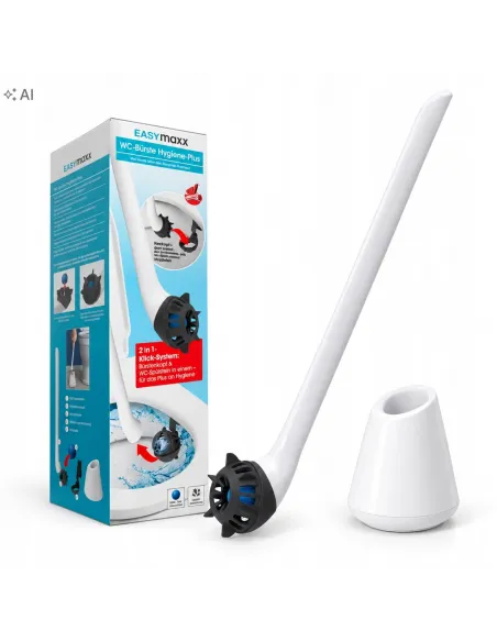 EASYmaxx Szczotka do czyszczenia toalety Silikonowa szczotka do WC 2w1