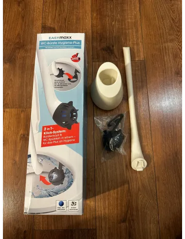 EASYmaxx Szczotka do czyszczenia toalety Silikonowa szczotka do WC 2w1