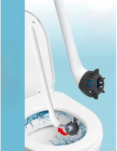 EASYmaxx Szczotka do czyszczenia toalety Silikonowa szczotka do WC 2w1