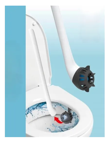 EASYmaxx Szczotka do czyszczenia toalety Silikonowa szczotka do WC 2w1
