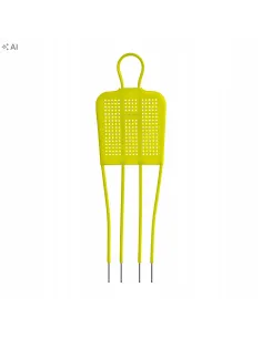 Mur piłkarski treningowy Pure2Improve, 170cm, Pasywny obrońca Żółty
