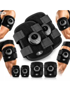 ELEKTROSTYMULATOR EMS FITENGINE TRENER MIĘŚNI NÓG RAMION 4 MANKIETY 6TRYBÓW