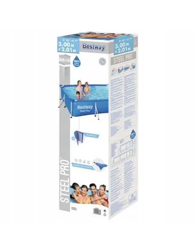 BESTWAY 56404 BASEN OGRODOWY STELAŻOWY Rodzinny 300 x 201 x 66 3300L