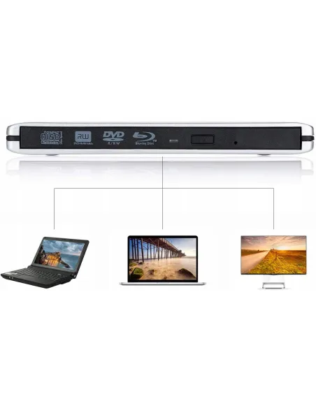 ZEWNĘTRZNY NAPĘD CD DVD NAGRYWARKA USB 3.0 DO LAPTOPA PC MAC