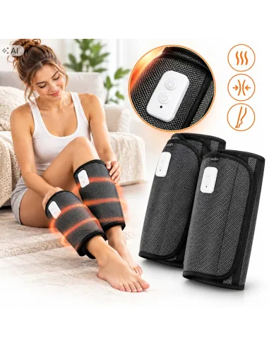 2xMASAŻER CIŚNIENIOWY NÓG ŁYDEK DO ŁAGODZENIA BÓLU DRENAŻ LIMFATYCZNY MOCNY