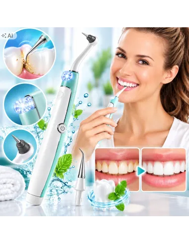 SKALER SONICZNY DO ZĘBÓW VITALMAXX USUWANIE OSADU LED 2 KOŃCÓWKI