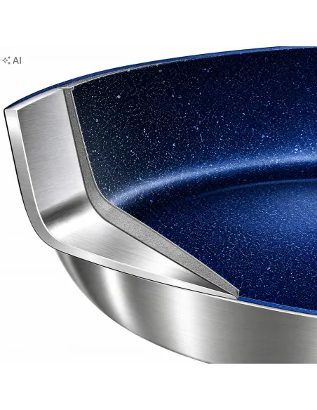 ZESTAW GARNKÓW BRATMAXX 7 EL INDUKCJA PATELNIA POWŁOKA CERAMICZNA