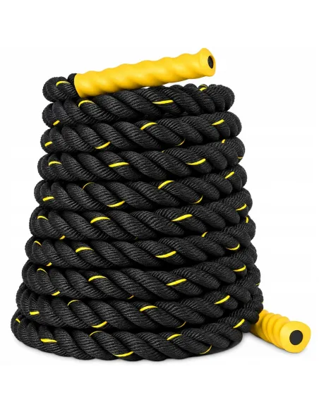 LINA CROSSFIT 7kg TRENINGOWA POWER BATTLE ROPE DO WZMOCNIENIA MIĘŚNI 9M