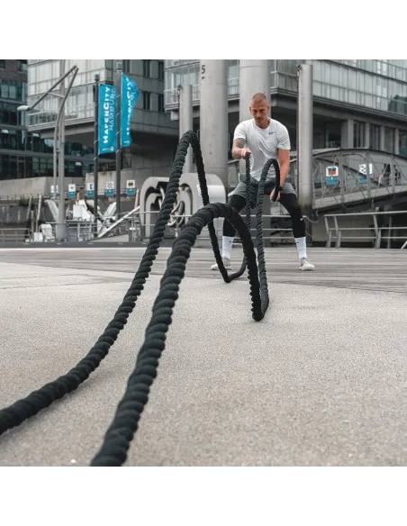 LINA CROSSFIT 7kg TRENINGOWA POWER BATTLE ROPE DO WZMOCNIENIA MIĘŚNI 9M