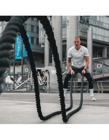 LINA CROSSFIT 7kg TRENINGOWA POWER BATTLE ROPE DO WZMOCNIENIA MIĘŚNI 9M