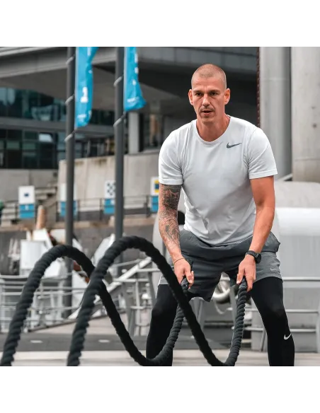 LINA CROSSFIT 7kg TRENINGOWA POWER BATTLE ROPE DO WZMOCNIENIA MIĘŚNI 9M