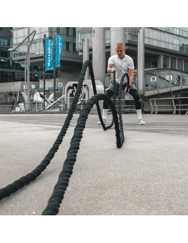 LINA CROSSFIT 9,9kg TRENINGOWA POWER BATTLE ROPE DO WZMOCNIENIA MIĘŚNI 12M