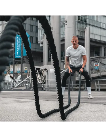 LINA CROSSFIT 9,9kg TRENINGOWA POWER BATTLE ROPE DO WZMOCNIENIA MIĘŚNI 12M
