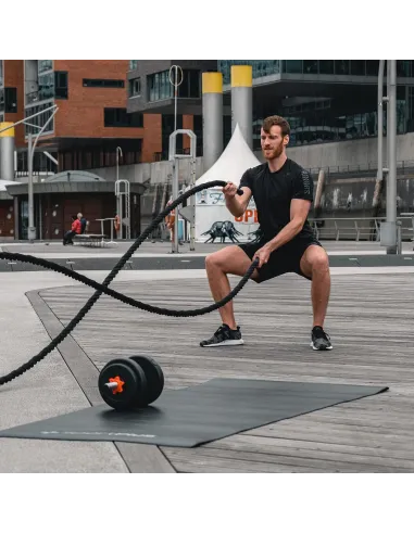LINA CROSSFIT 9,9kg TRENINGOWA POWER BATTLE ROPE DO WZMOCNIENIA MIĘŚNI 12M