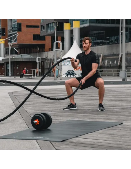LINA CROSSFIT 9,9kg TRENINGOWA POWER BATTLE ROPE DO WZMOCNIENIA MIĘŚNI 12M