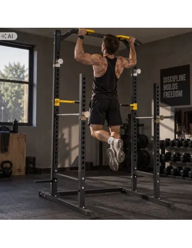 Klatka Treningowa do Ćwiczeń Wielofunkcyjna Power Rack Drążek Poręcze