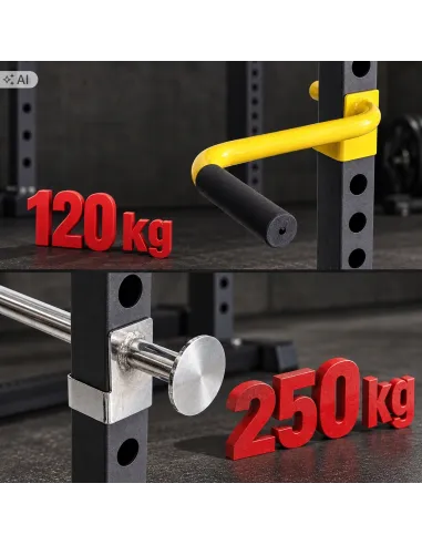 Klatka Treningowa do Ćwiczeń Wielofunkcyjna Power Rack Drążek Poręcze