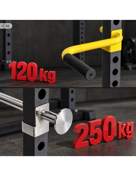 Klatka Treningowa do Ćwiczeń Wielofunkcyjna Power Rack Drążek Poręcze