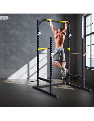 Klatka Treningowa do Ćwiczeń Wielofunkcyjna Power Rack Drążek Poręcze