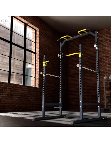 Klatka Treningowa do Ćwiczeń Wielofunkcyjna Power Rack Drążek Poręcze