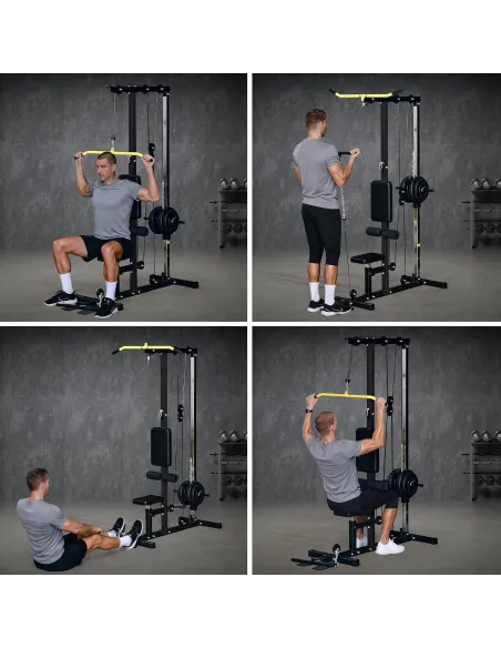 ATLAS DO ĆWICZEŃ WYCIĄG GÓRNY DOLNY 100 KG LAT PULLDOWN DOMOWA SIŁOWNIA