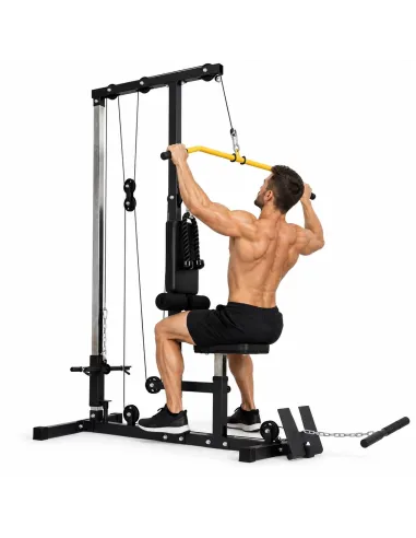 ATLAS DO ĆWICZEŃ WYCIĄG GÓRNY DOLNY 100 KG LAT PULLDOWN DOMOWA SIŁOWNIA