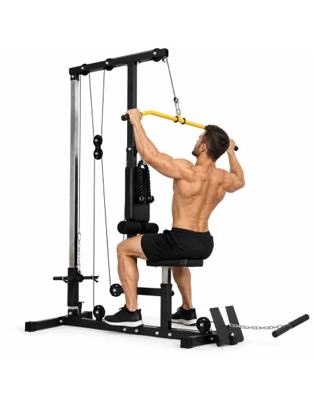 ATLAS DO ĆWICZEŃ WYCIĄG GÓRNY DOLNY 100 KG LAT PULLDOWN DOMOWA SIŁOWNIA