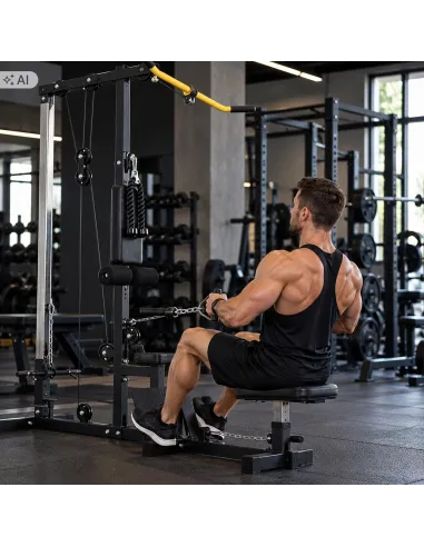 ATLAS DO ĆWICZEŃ WYCIĄG GÓRNY DOLNY 100 KG LAT PULLDOWN DOMOWA SIŁOWNIA