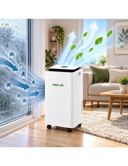 Osuszacz Powietrza 12L/24h WiFi Pompa Wody Pochłaniacz Wilgoci Green Air