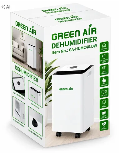 Osuszacz Powietrza 12L/24h WiFi Pompa Wody Pochłaniacz Wilgoci Green Air