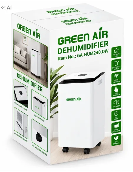 Osuszacz Powietrza 12L/24h WiFi Pompa Wody Pochłaniacz Wilgoci Green Air