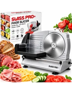 Krajalnica Elektryczna do Chleba Wędlin Sera 150W 190mm SWISS PRO+ Metalowa