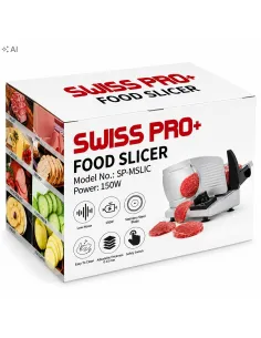 Krajalnica Elektryczna do Chleba Wędlin Sera 150W 190mm SWISS PRO+ Metalowa 2
