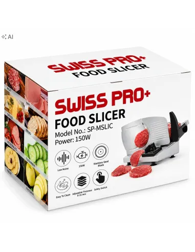 Krajalnica Elektryczna do Chleba Wędlin Sera 150W 190mm SWISS PRO+ Metalowa