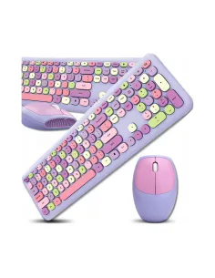 Zestaw Bezprzewodowy Klawiatura + Mysz MOFII 666 COLOURFUL USB 2.4 GHz