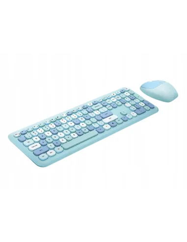 Zestaw Bezprzewodowy Klawiatura + Mysz MOFII 666 BLUE USB 2.4 GHz