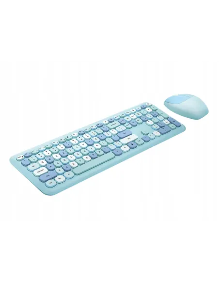 Zestaw Bezprzewodowy Klawiatura + Mysz MOFII 666 BLUE USB 2.4 GHz